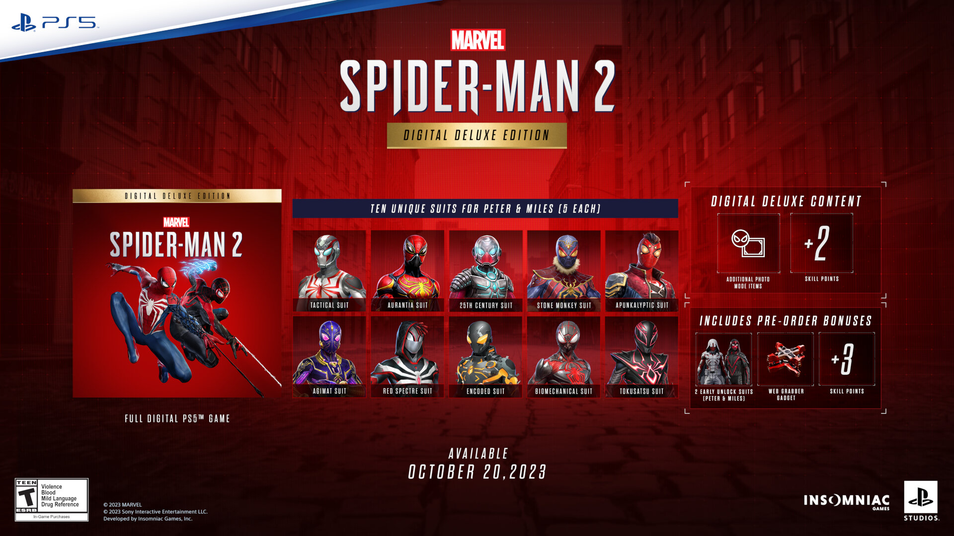 Marvel's Spider-Man 2, le skin della Digital Deluxe Edition non possono  essere sbloccate nel gioco - News Playstation 5